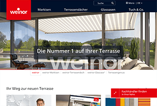 Firma Weinor (Markisen und Terassendächer)