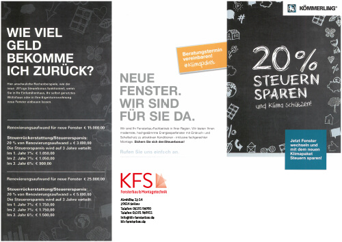 KFS Steuersparpaket Flyer